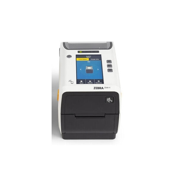 Zebra ZD611-HC, Wärmeübertragung, 203 x 203 DPI, 203 mm/sek, Verkabelt & Kabellos, Weiß
