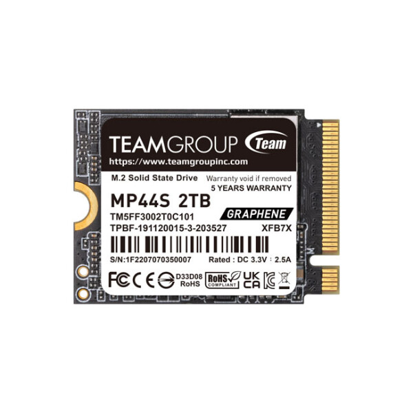 Team Group MP44S, 2 TB, M.2, 5000 MB/s