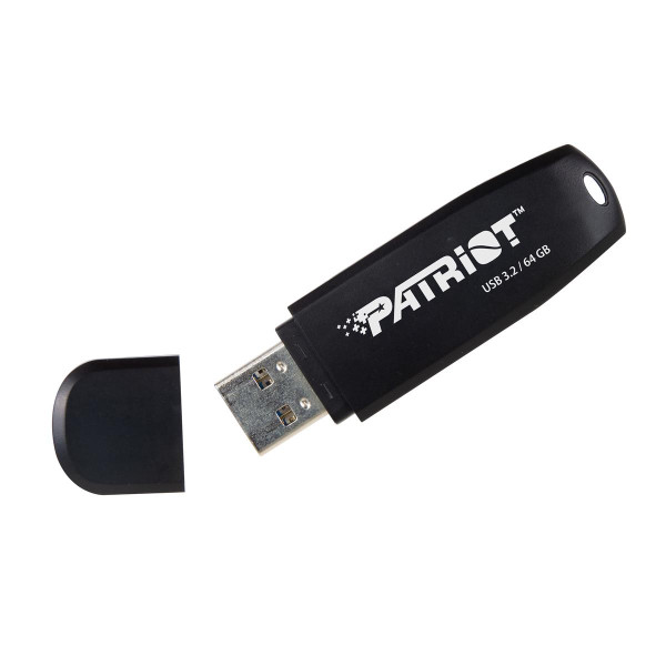 PATRIOT Memory Xporter Core, 64 GB, USB Typ-A, 3.2 Gen 1 (3.1 Gen 1), 80 MB/s, Kappe, Schwarz