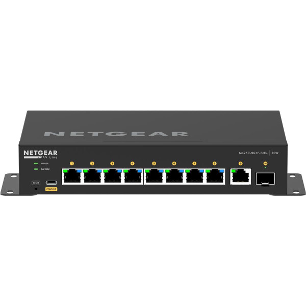 Netgear GSM4210PD-100EUS, Managed, L2/L3, Gigabit Ethernet (10/100/1000), Vollduplex, Power over Ethernet (PoE), Rack-Einbau