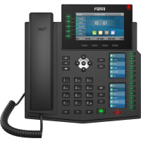 Fanvil X6U V2, IP-Telefon, Schwarz, Kabelgebundenes Mobilteil, 20 Zeilen, LCD, 10,9 cm (4.3")