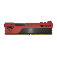 PATRIOT Memory Viper Elite PVE2432G320C8K, 32 GB, 2 x 16 GB, DDR4, 3200 MHz, 288-pin DIMM, Schwarz, Rot