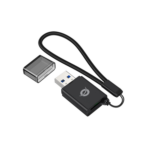 Conceptronic BIAN07B TF/MicroSD 3.0 Kartenleser, UHS-I, USB 3.0, 5Gbps, MicroSD (TransFlash), MicroSDHC, MicroSDXC, Schwarz, 5000 Mbit/s, USB 3.2 Gen 1 (3.1 Gen 1) Type-A, 21 mm, 8 mm