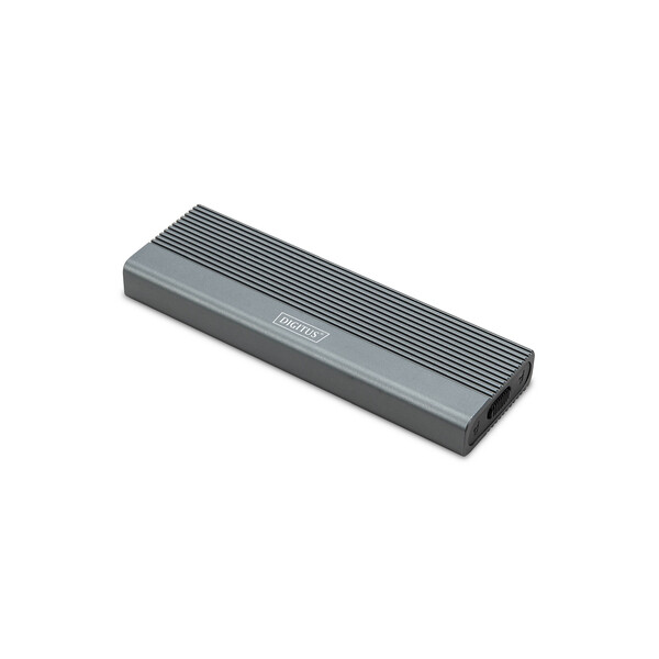 DIGITUS USB M.2 Festplattengehäuse, SSD, extern, NVMe + SATA, 10Gbps (NVMe) 6 Gbps (SATA),USB3.1 Gen2, Aluminium, werkzeugfrei