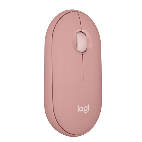 Logitech Pebble 2 M350s, Beidhändig, Optisch, RF Wireless + Bluetooth, 4000 DPI, Weiß