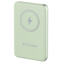 Verbatim Charge n Go, 10000 mAh, Lithium Polymer (LiPo), Quick Charge 3.0, Kabelloses Aufladen, Grün