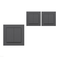 Senic Gira, Leiter, Kabellos, Anthrazit, Polycarbonat (PC), 2-Wege, ZigBee, 2400 MHz
