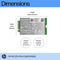 HP 4G LTE-Advanced Pro WWAN - Modem