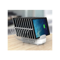 Compulocks 10PUSBDKS-EU, Freistehend, Weiß, Kontakt, 2,4 A, 100 - 240 V, 2 A