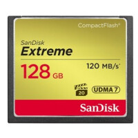 SanDisk CF Extreme 128GB, 128 GB, Kompaktflash, 120 MB/s,...