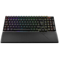 ASUS ROG Strix Scope II 96 Wireless, Verkabelt & Kabellos, USB + RF Wireless + Bluetooth, Mechanischer Switch, QWERTZ, RGB-LED, Schwarz