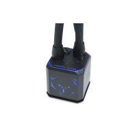 Alphacool Eisbaer Aurora 240, All-in-One-Flüssigkeitskühler, 12 cm, 10,49 m³/h, Schwarz