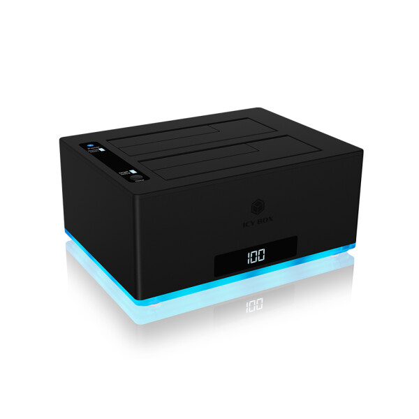 ICY BOX IB-127CL-U3, HDD, SATA, Serial ATA II, Serial ATA III, 2.5,3.5", 18 TB, USB 3.2 Gen 1 (3.1 Gen 1) Type-B, 5 Gbit/s