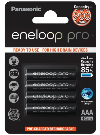 Panasonic eneloop pro BK-4HCDE/4BE - Batterie 4 x AAA-Typ 930 mAh