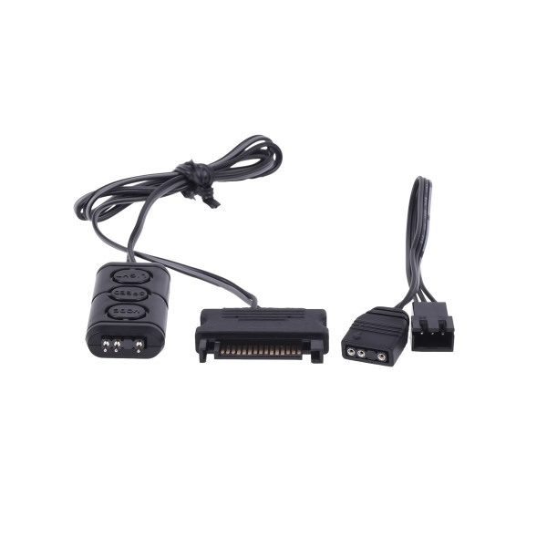 Alphacool Aurora Eiscontrol, Schwarz, 2x 3-Pin, 18 g