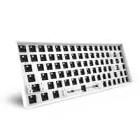 Sharkoon SKILLER SGK50 S3, 75%, Kabelgebunden, USB, RGB-LED, Weiß