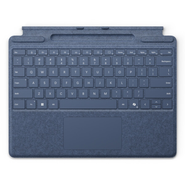 Microsoft Surface Pro Keyboard with pen storage, QWERTZ, Deutsch, Touchpad, Microsoft, Surface Pro (11 Edition); Surface Pro 10; Surface Pro 9; Surface Pro 8, Blau