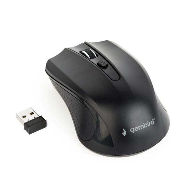 Gembird MUSW-4B-04, Beidhändig, Optisch, RF Wireless, 1600 DPI, Schwarz