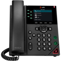 HP POLY VVX 350 IP Telefon mit 6 Leitungen und...