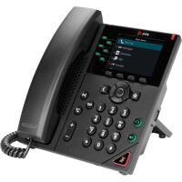 HP POLY VVX 350 IP Telefon mit 6 Leitungen und...