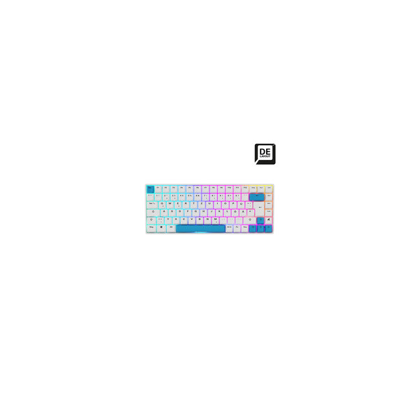 Sharkoon Skiller SGK50 S3 PBT White Gaming-Tastatur Gateron G Pro 3.0 Yellow - Tastatur - 85 Tasten