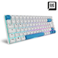 Sharkoon Skiller SGK50 S3 PBT White Gaming-Tastatur Gateron G Pro 3.0 Yellow - Tastatur - 85 Tasten