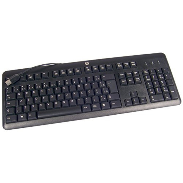 HP 672647-043, Volle Größe (100%), Kabelgebunden, USB, Membran Key Switch, QWERTZ, Schwarz