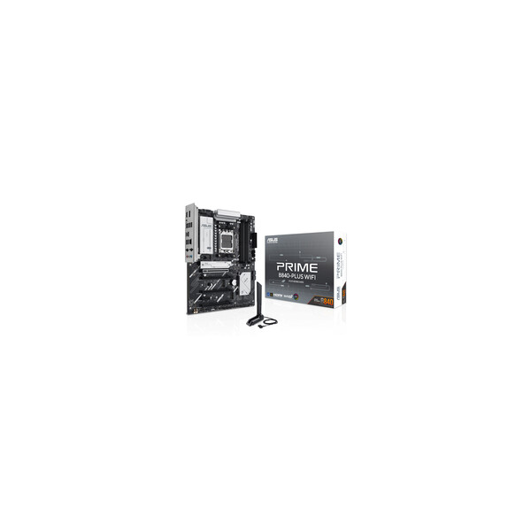 ASUS PRIME B840-PLUS WIFI, AMD, Sockel AM5, AMD Ryzen 7000 Series, AMD Ryzen 8000 Series, AMD Ryzen 9000 Series, Sockel AM5, DDR5-SDRAM, 192 GB - Mainboard - AMD Sockel AM5 (Ryzen Zen4)