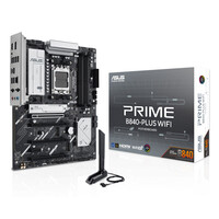 ASUS PRIME B840-PLUS WIFI, AMD, Sockel AM5, AMD Ryzen 7000 Series, AMD Ryzen 8000 Series, AMD Ryzen 9000 Series, Sockel AM5, DDR5-SDRAM, 192 GB - Mainboard - AMD Sockel AM5 (Ryzen Zen4)