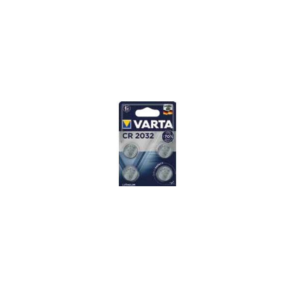 Varta 06032 101 404, Einwegbatterie, CR2032, Lithium, 3 V, 4 Stück(e), 230 mAh