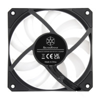 SilverStone Air Slimmer 120, Luftkühlung, 12 cm, 63,67 cfm, Schwarz, Transparent