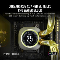 Corsair iCUE XC7 RGB ELITE LCD, Wasserblock, Metall,...