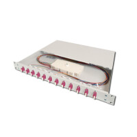 DIGITUS LWL Spleißbox, 1HE, bestückt, LC, OM4