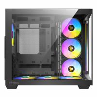 Antec C5, Midi Tower, PC, Schwarz, ATX, ITX, micro ATX, Glas, Kunststoff, Stahl, 16 cm