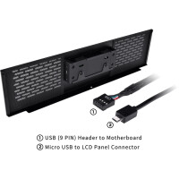 Thermaltake AC-062-OO1NAN-A1, Midi Tower, LCD panel kit,...