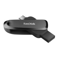 SanDisk SDDDC6-256G-G46, 256 GB, USB Typ-C, 3.2 Gen 1 (3.1 Gen 1), 100 MB/s, Drehring, Schwarz