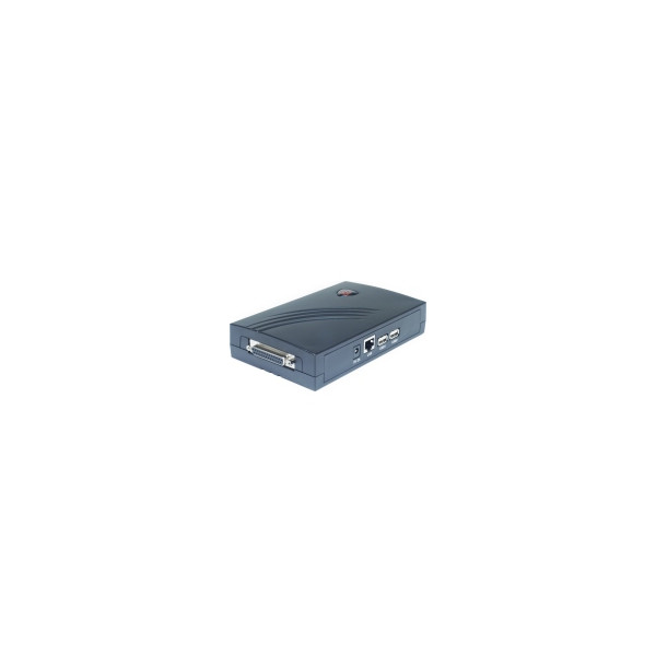 Longshine LCS-PS112, RDC 2886, 1 MB, Ethernet-LAN, IEEE 802.3, TCP/IP, IPX, NetBeui, AppleTalk, LPR, RAW TCP, IPP, CE, FCC Class B