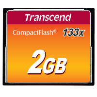 Transcend TS2GCF133, 2 GB, Kompaktflash, MLC, 50 MB/s, 20 MB/s, Schwarz