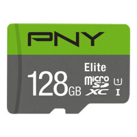 PNY Elite, 128 GB, MicroSDXC, Klasse 10, UHS-I, Class 1...