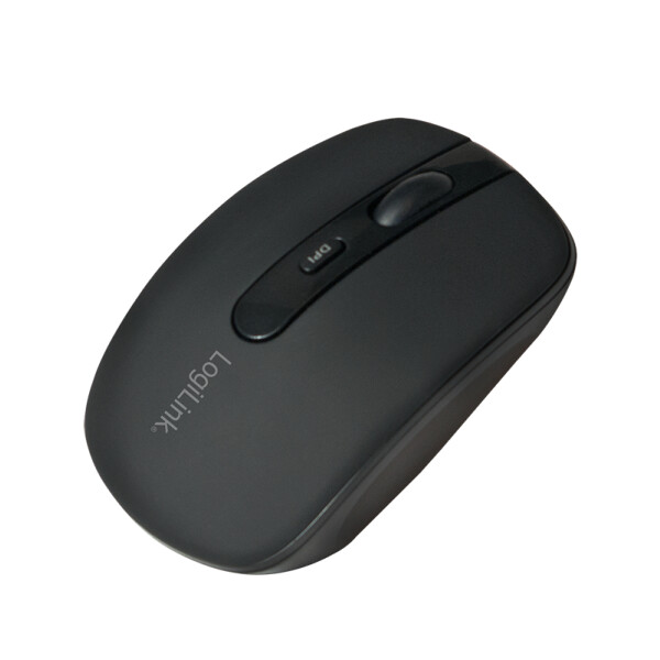 LogiLink ID0078A, Beidhändig, Optisch, Bluetooth, 1600 DPI, Schwarz