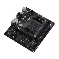 ASRock B550M-HDV, AMD, Sockel AM4, AMD Ryzen 3000 Series, DDR4-SDRAM, 64 GB, DIMM