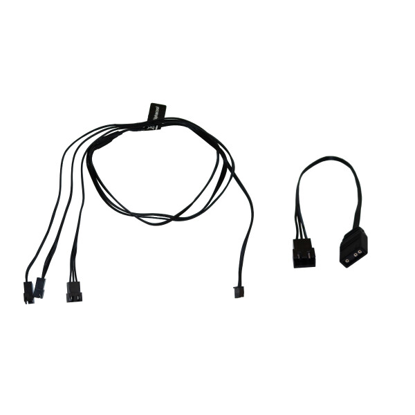 Alphacool 18602 - 0,6 m - 3-polig - Gerade - Gerade - Schwarz - 18 g