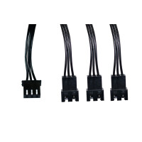 Alphacool 18602 - 0,6 m - 3-polig - Gerade - Gerade - Schwarz - 18 g
