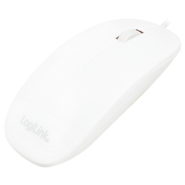 LogiLink ID0062, Optisch, USB Typ-A, 1000 DPI, Weiß