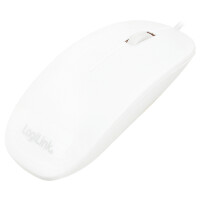 LogiLink ID0062, Optisch, USB Typ-A, 1000 DPI, Weiß