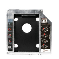 LogiLink AD0017, Schwarz, Metallisch