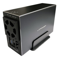 LC-Power LC-35U3-RAID-2, HDD-Gehäuse, 3.5", SATA, Serial ATA II, Serial ATA III, 5 Gbit/s, USB Anschluss, Schwarz