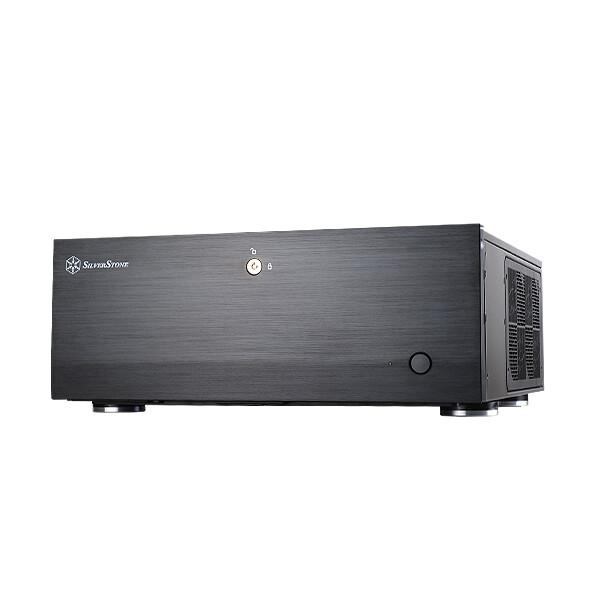 SilverStone Grandia GD07, HTPC, PC, Schwarz, ATX, EATX, micro ATX, SSI CEB, SSI EEB, Aluminium, Stahl, Heimbüro