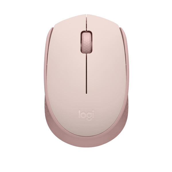 Logitech M171, Beidhändig, Optisch, RF Wireless, Pink