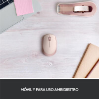 Logitech M171, Beidhändig, Optisch, RF Wireless, Pink